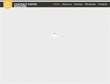 Tablet Screenshot of contractcoffeeroasters.com.au